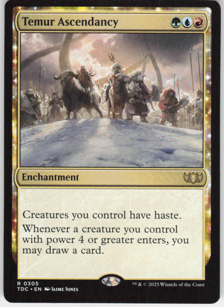 Temur Ascendancy R Commander: Tarkir: Dragonstorm 305 NM