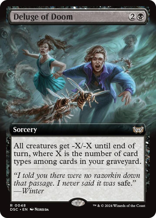 Deluge of Doom (Extended Art) 48 Rare Commander: Duskmourn: House of Horror NM/M