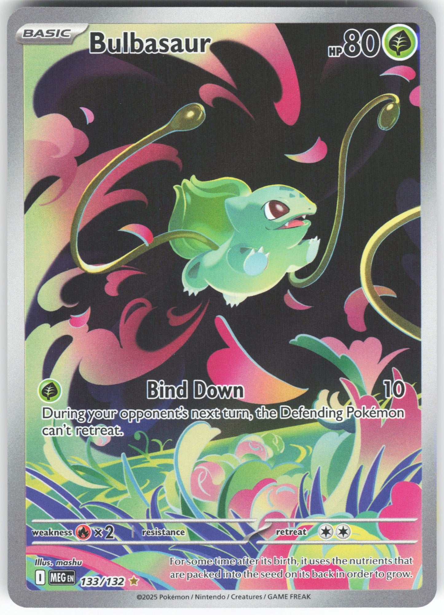 Bulbasaur - Illustration Rare ME01: Mega Evolution 133/132 NM