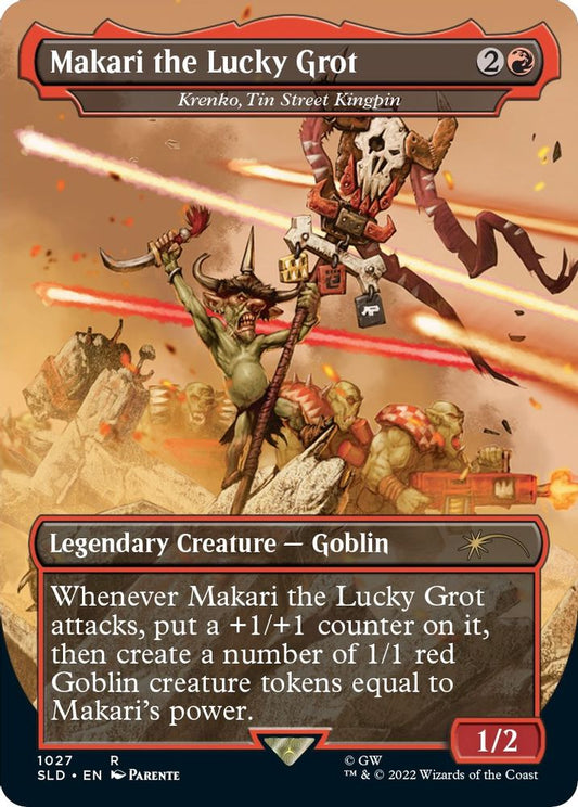 Makari the Lucky Grot - Krenko, Tin Street Kingpin (Borderless) 1027 Secret Lair Drop Series NM/M