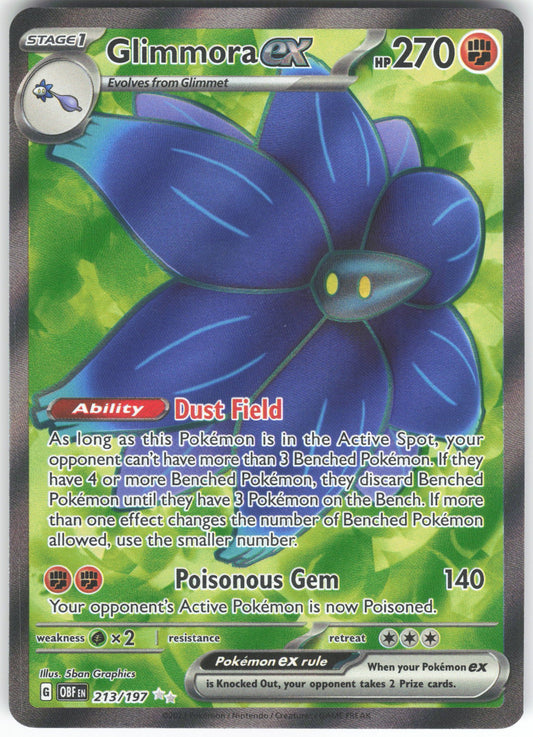 Glimmora ex - Ultra Rare SV03: Obsidian Flames 213/197 NM