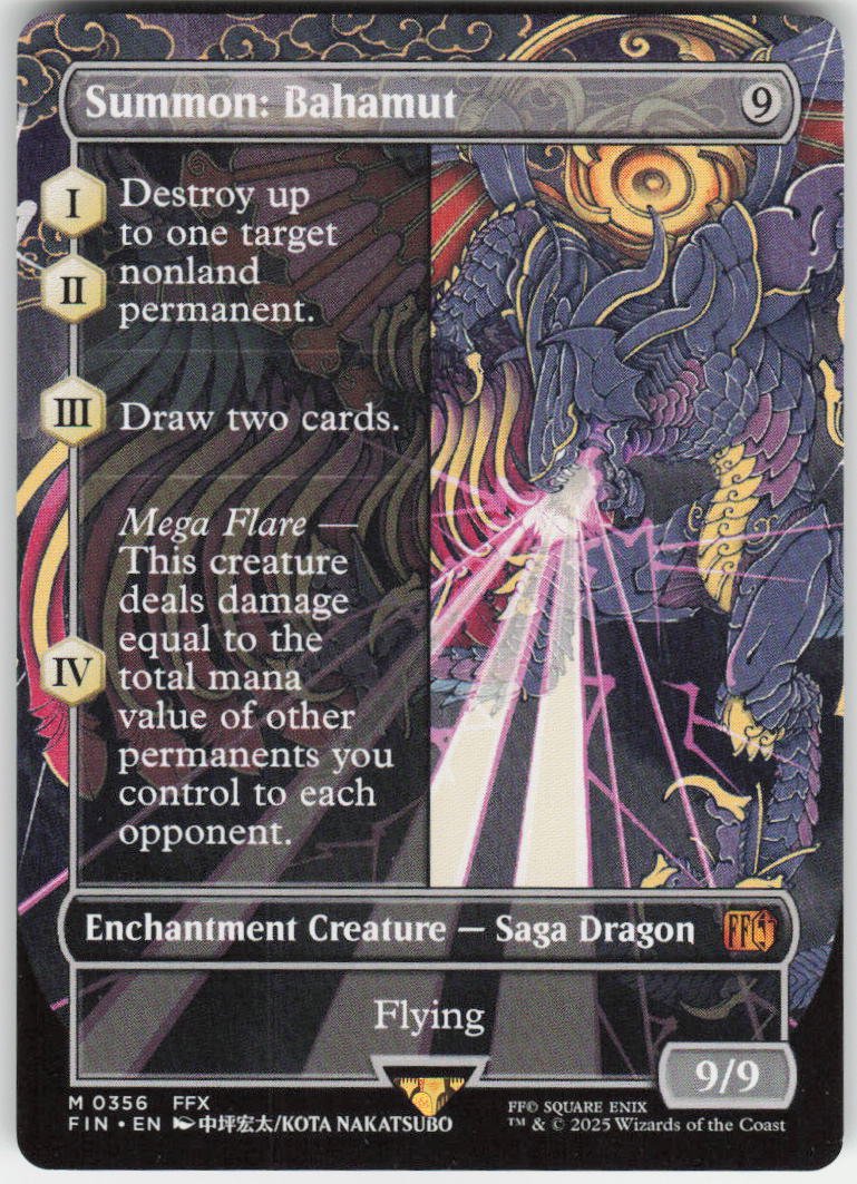 Summon: Bahamut (Borderless) M FINAL FANTASY 356 NM