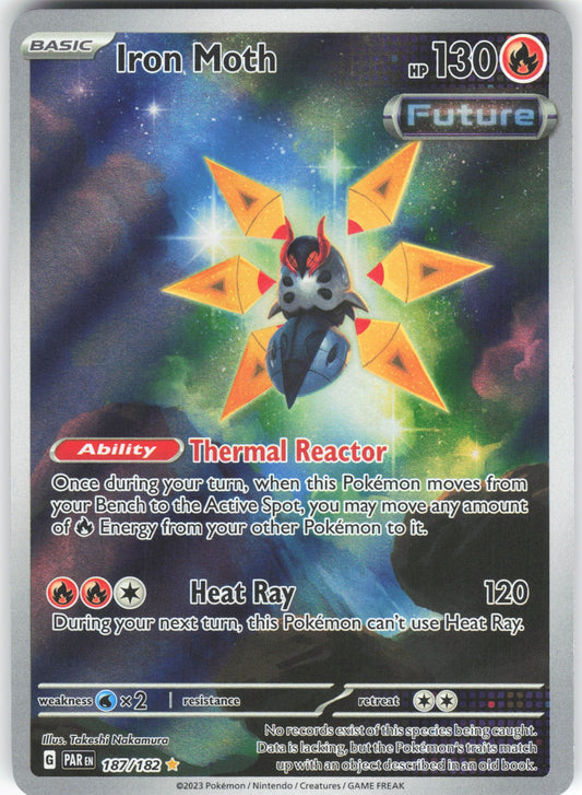 Iron Moth - Illustration Rare SV04: Paradox Rift 187/182 NM