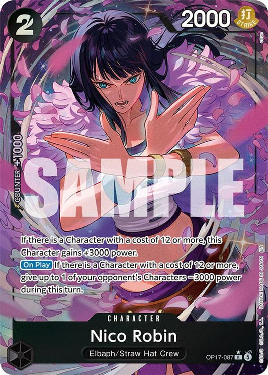 Nico Robin (Alternate Art) OP17-087 Rare The World's Strongest Warriors NM/M