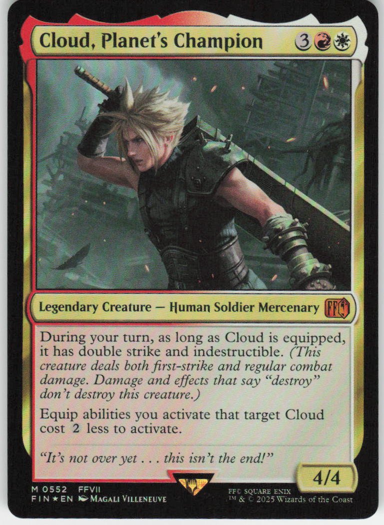 Cloud, Planet's Champion M FINAL FANTASY 552 NM Foil