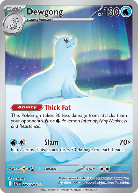 Dewgong 097/094 Illustration Rare Phantasmal Flames NM/M