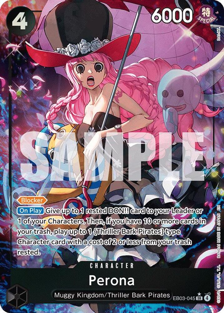 Perona (045) (Alternate Art) EB03-045 Foil Extra Booster: One Piece Heroines Edition NM/M