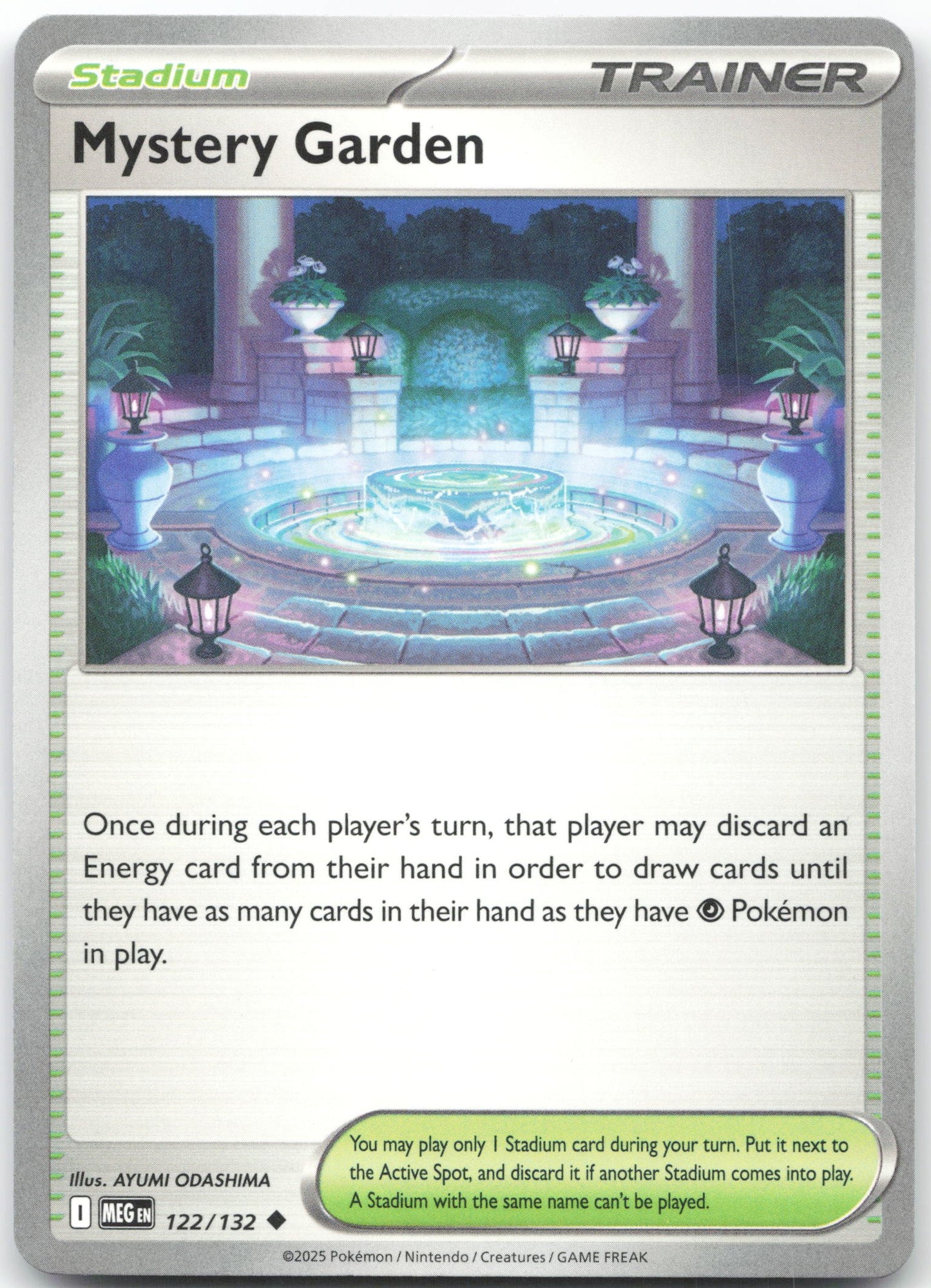 Mystery Garden - Uncommon ME01: Mega Evolution 122/132 NM