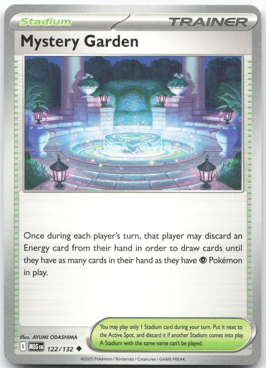 Mystery Garden - Uncommon ME01: Mega Evolution 122/132 NM