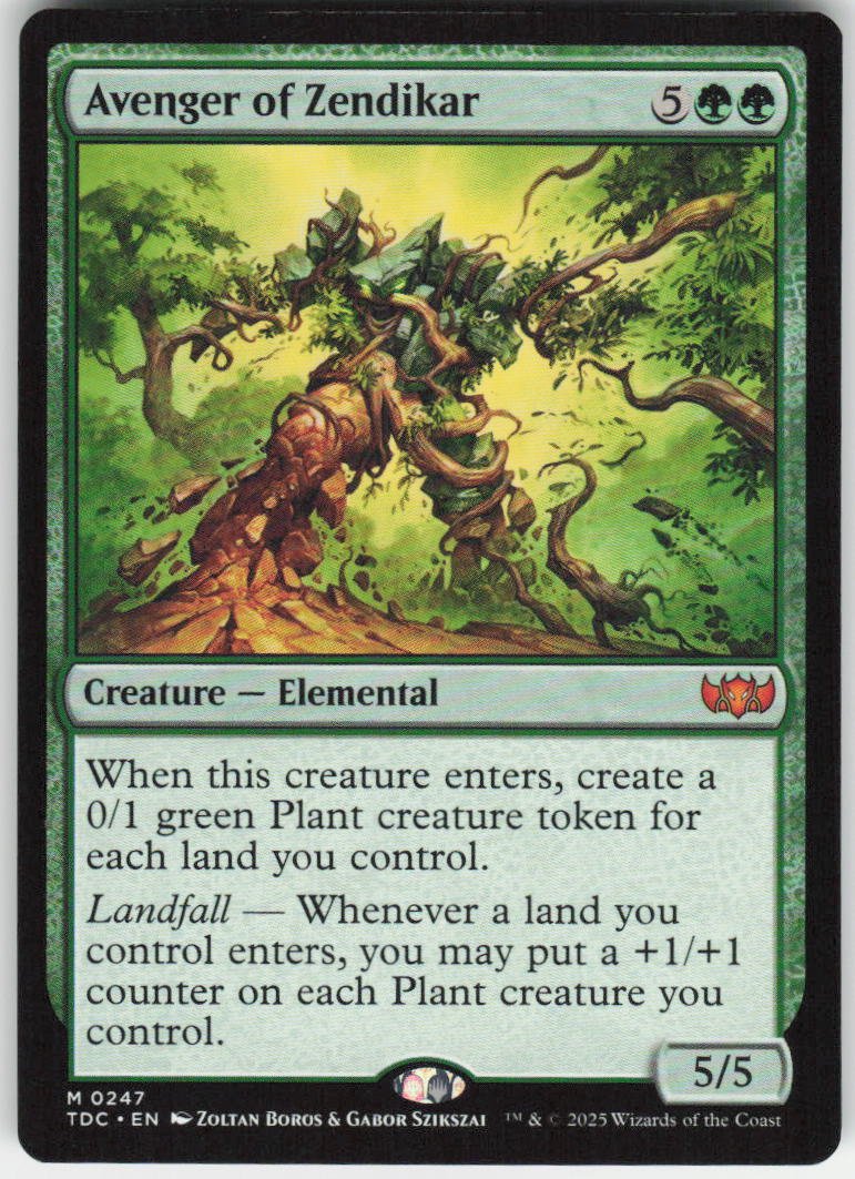 Avenger of Zendikar M Commander: Tarkir: Dragonstorm 247 NM