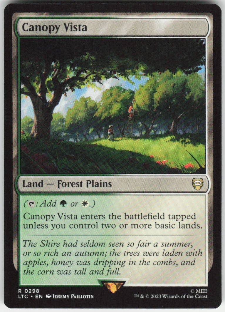 Canopy Vista R Commander: The Lord of the Rings: Tales of Middle-earth 298 NM