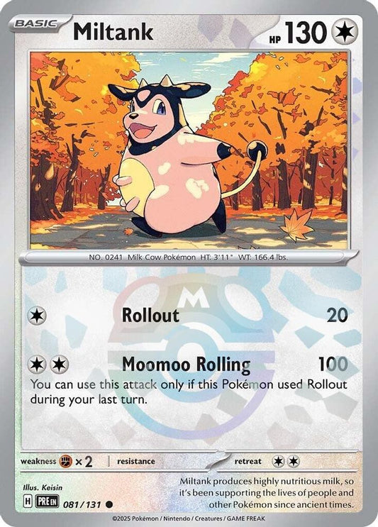 Miltank (Master Ball Pattern) 081/131 Common Prismatic Evolutions NM/M