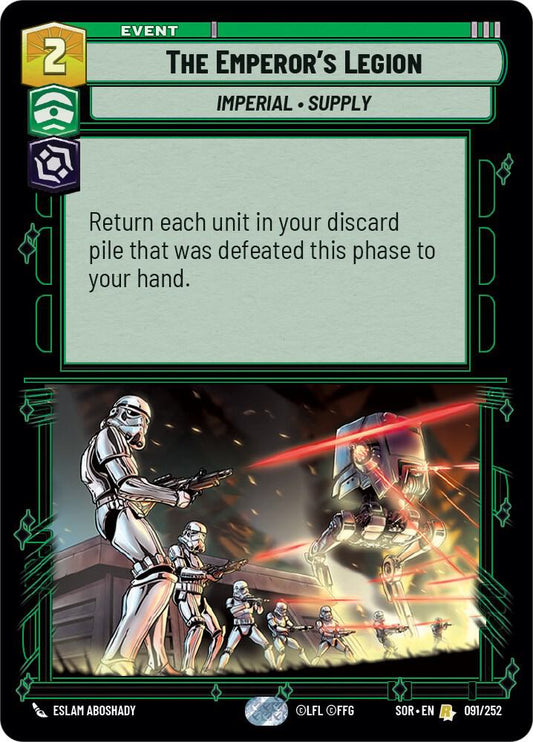 The Emperor's Legion 091/252 Rare Spark of Rebellion NM/M
