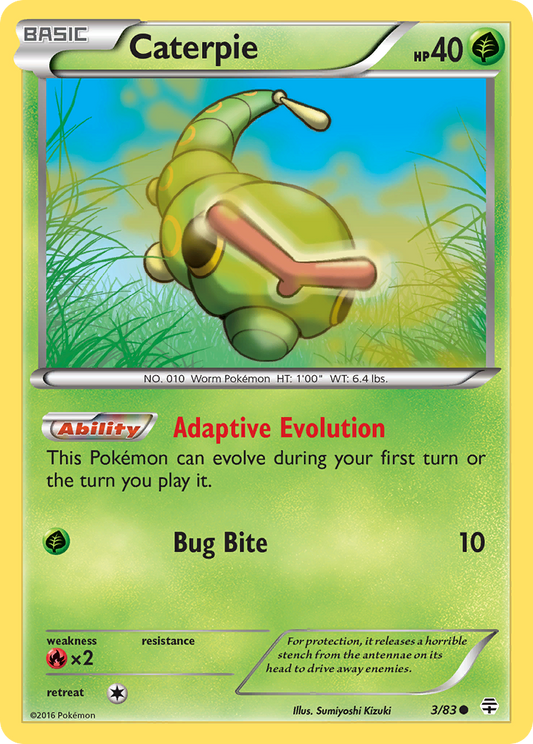 Caterpie 3/83 Common Generations NM/M