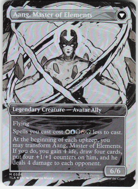 Avatar Aang (Borderless Foil) M Avatar: The Last Airbender 308 NM (Back)