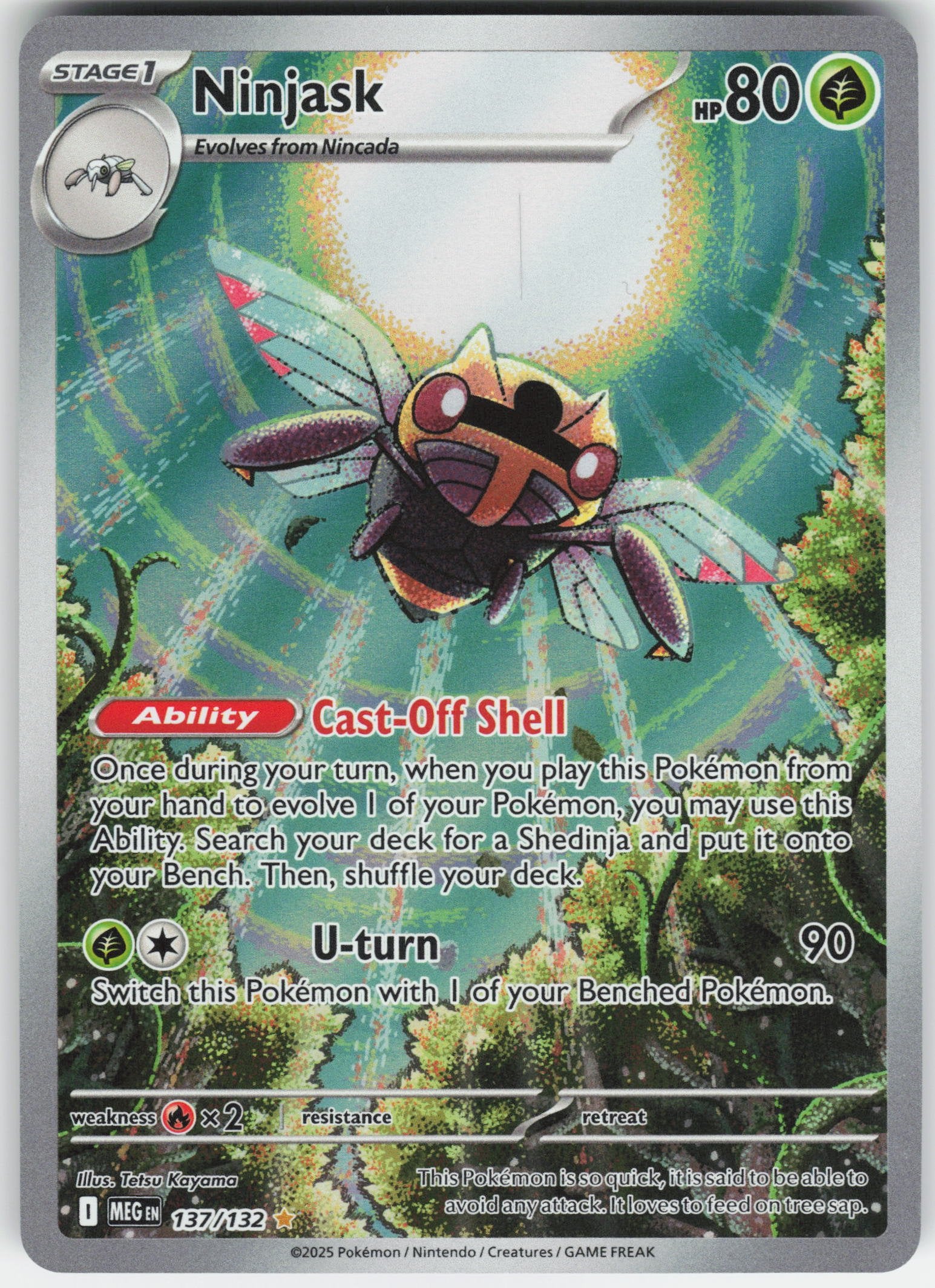 Ninjask - Illustration Rare ME01: Mega Evolution 137/132 NM