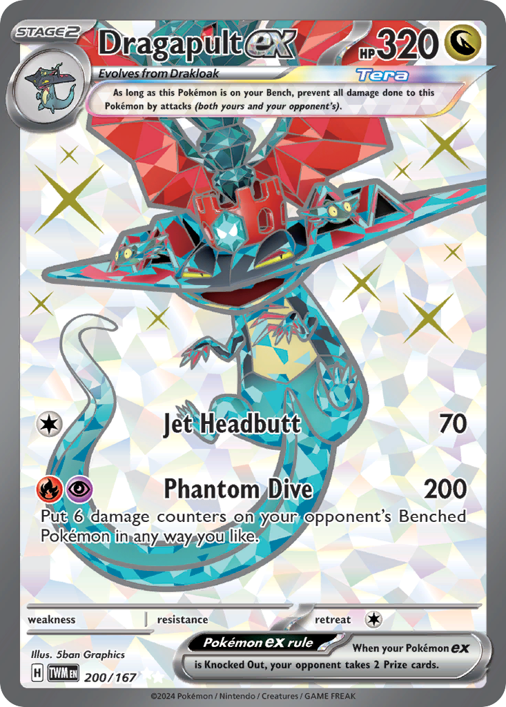 Dragapult ex 200/167 Ultra Rare Twilight Masquerade NM/M