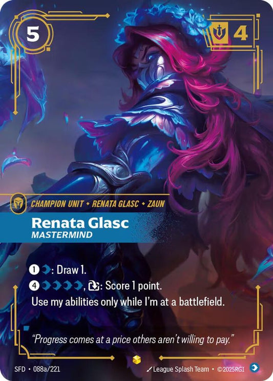 Renata Glasc - Mastermind (Alternate Art) 088A/221 Showcase Spiritforged NM/M