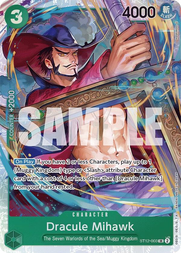 Dracule Mihawk ST12-003 Super Rare Starter Deck 12: Zoro and Sanji NM/M