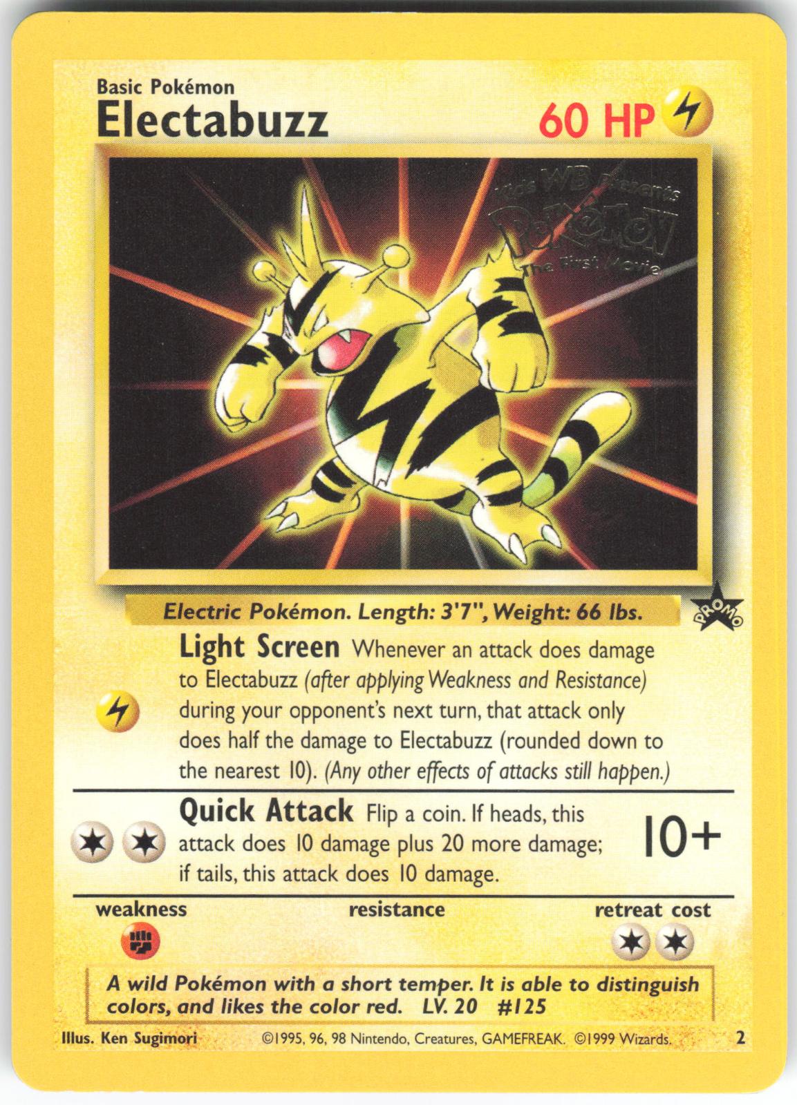 Electabuzz 2 Promo Wizards Black Star Promos LP