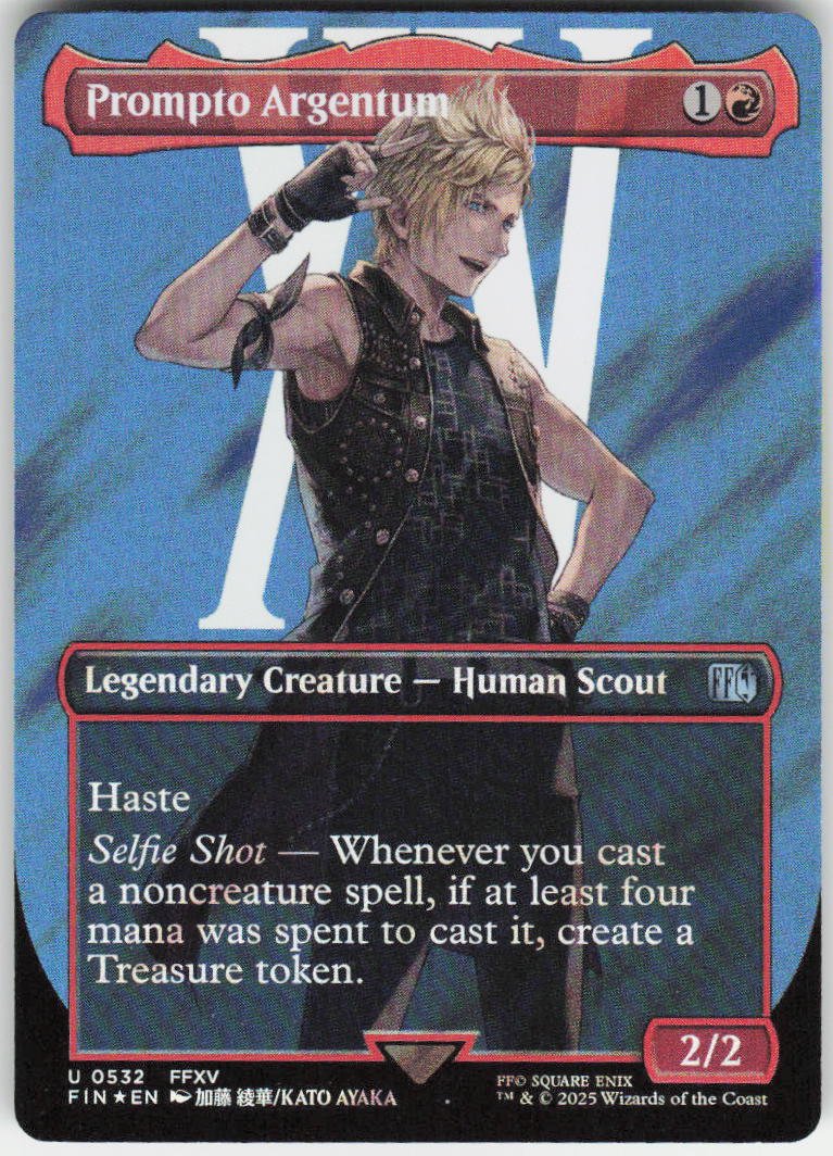 Prompto Argentum (Borderless) (Surge Foil) U FINAL FANTASY 532 NM