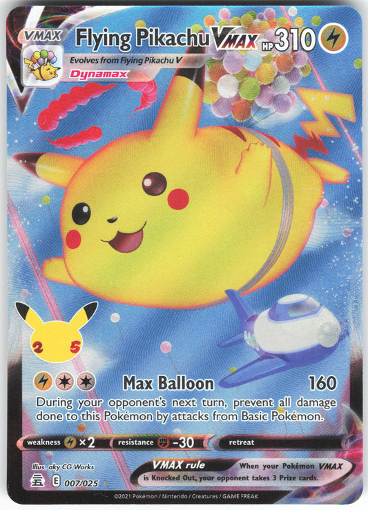 Flying Pikachu VMAX Ultra Rare Celebrations 007/025 NM