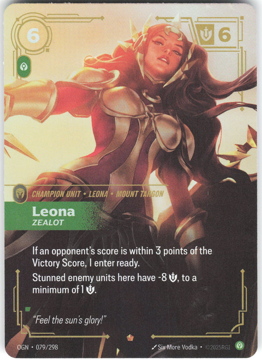 Leona - Zealot Epic Origins 079/298 NM
