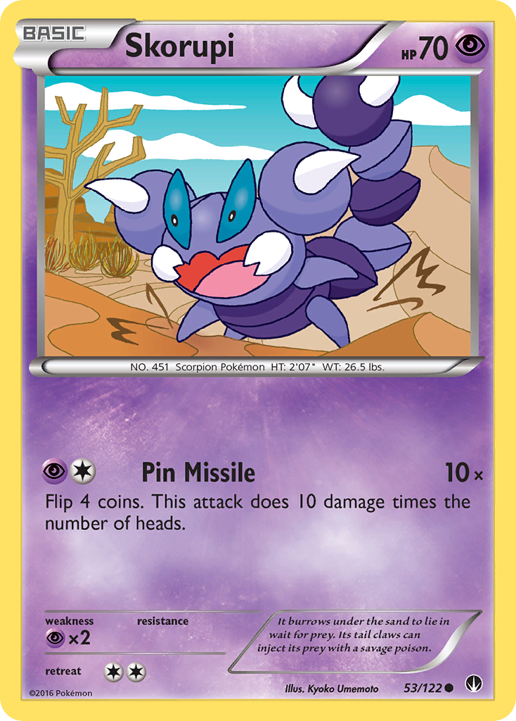 Skorupi 53/122 Common Reverse Holo BREAKpoint NM/M