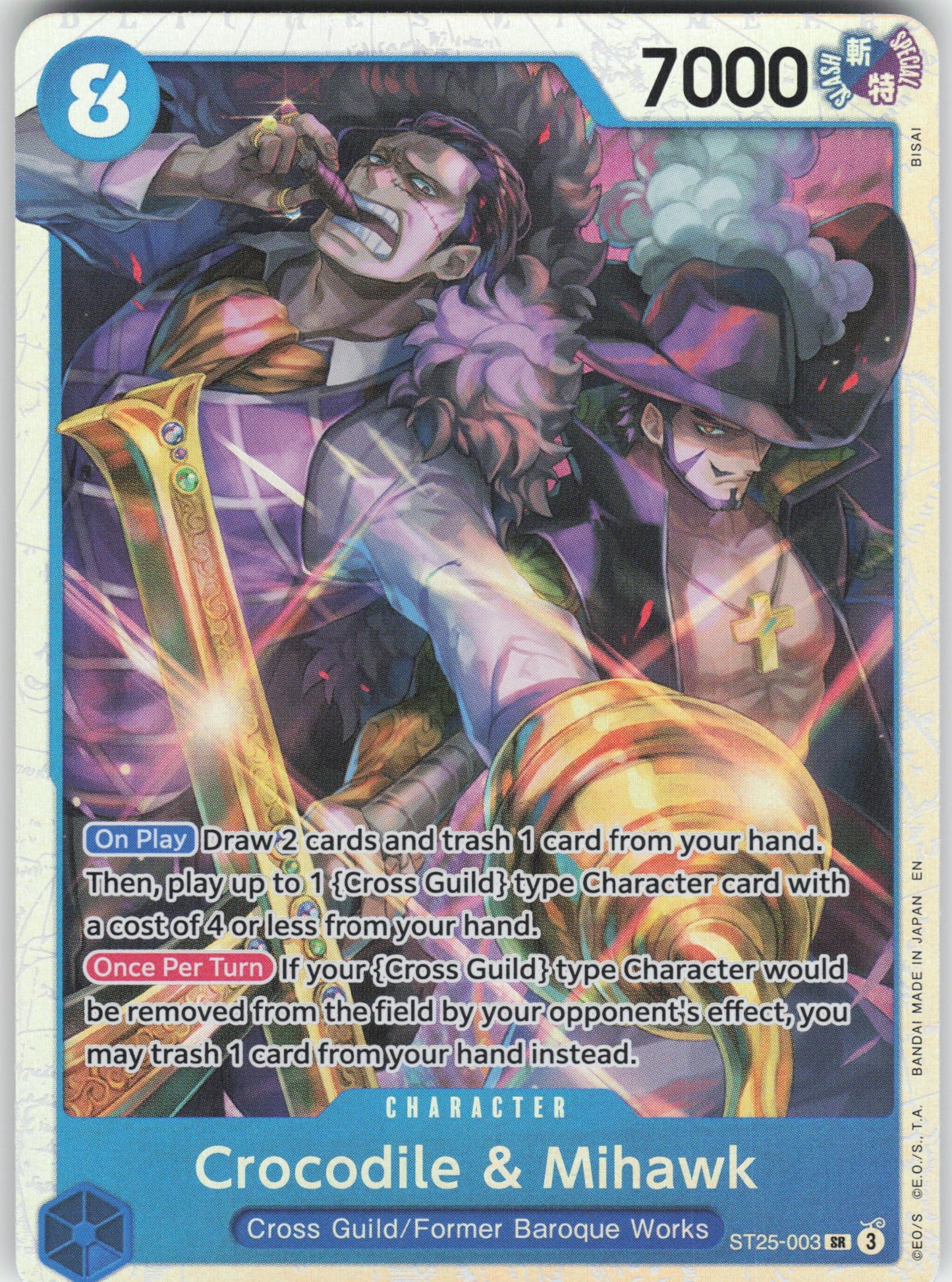 Crocodile & Mihawk SR Starter Deck 25: BLUE Buggy ST25-003 NM