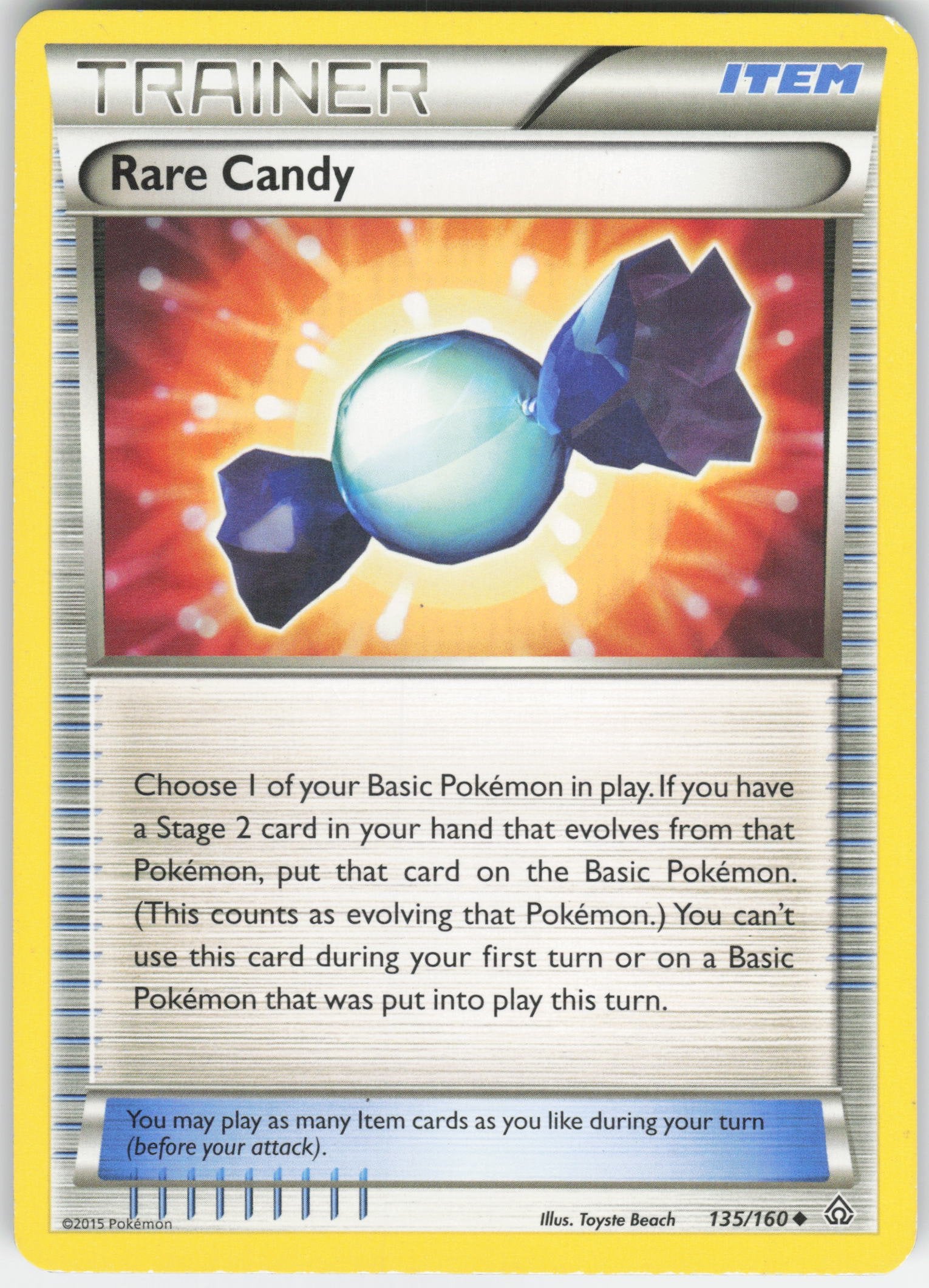 Rare Candy Uncommon XY - Primal Clash 135/160 NM