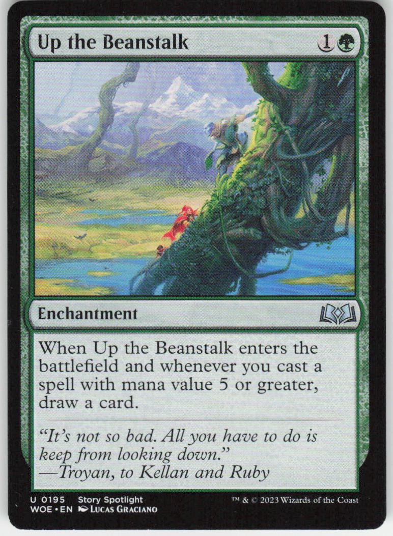 Up the Beanstalk U Wilds of Eldraine 195 NM