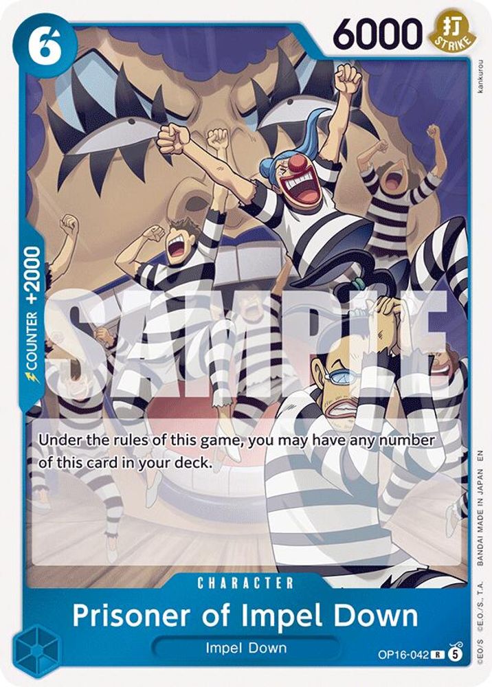 Prisoner of Impel Down OP16-042 Rare The Time of Battle NM/M