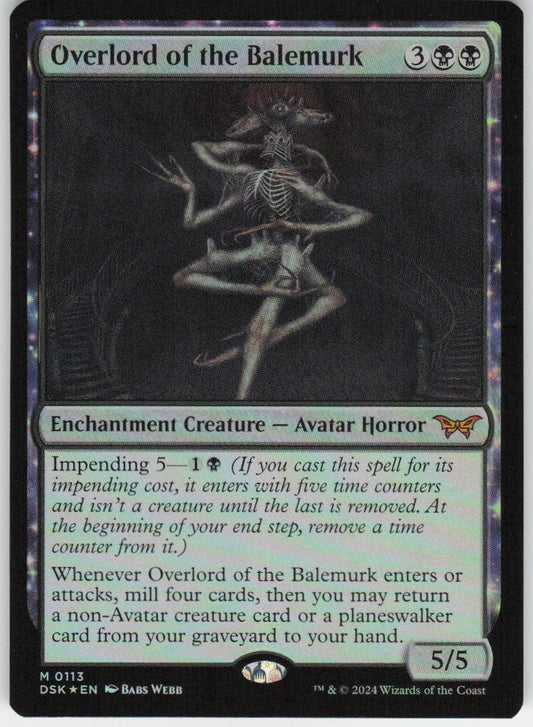 Overlord of the Balemurk M Duskmourn: House of Horror 113 NM