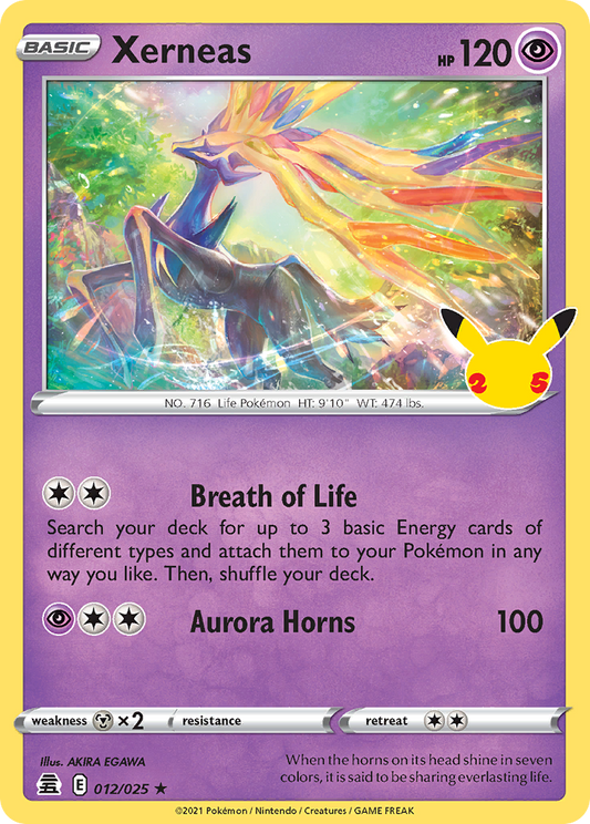 Xerneas 012/025 Rare Celebrations NM/LP