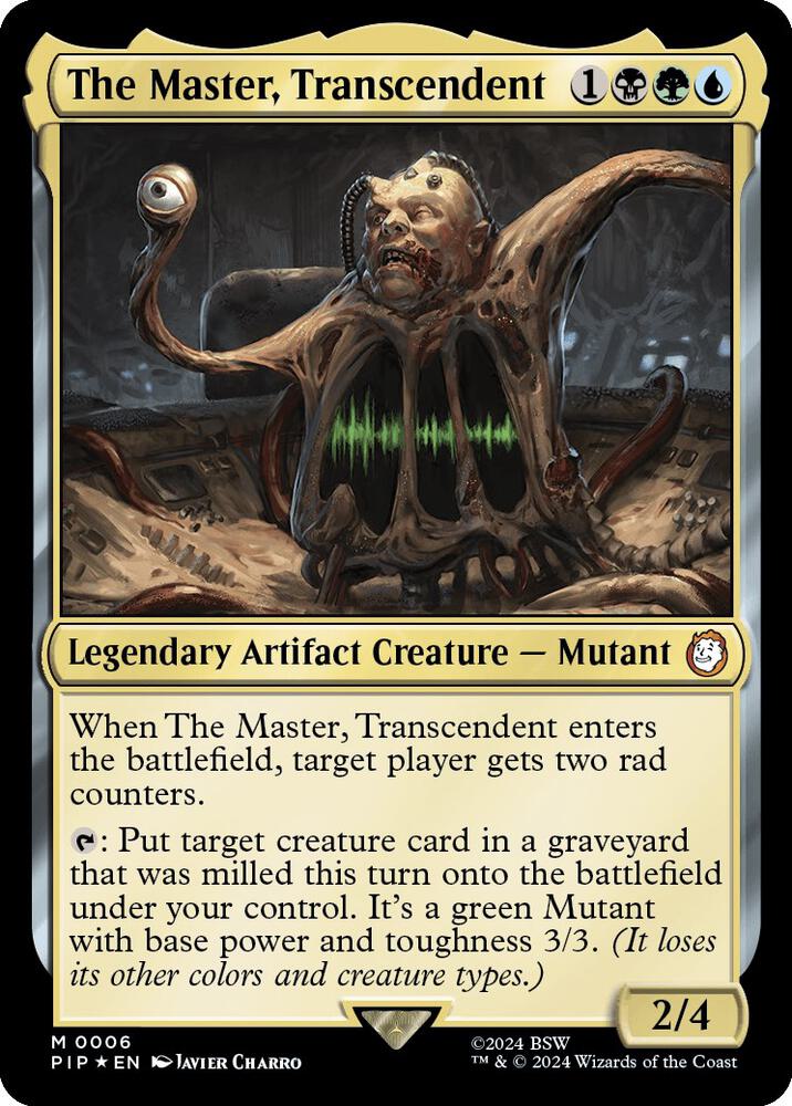 The Master, Transcendent 6 Mythic Universes Beyond: Fallout Foil NM/M