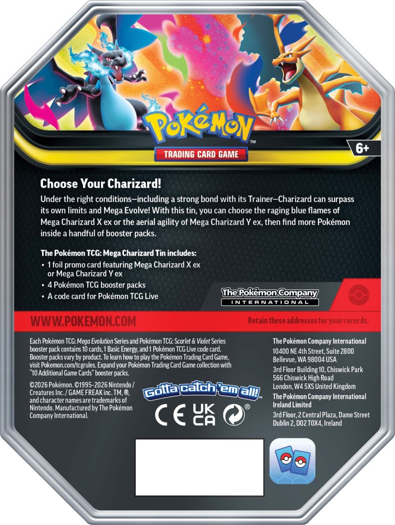 Pokemon TCG: Mega Charizard Tin