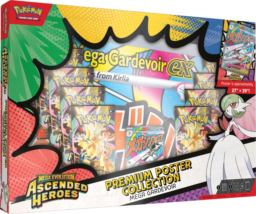 Pokemon TCG: Mega Evolution - Ascended Heroes Premium Poster Collection - Mega Gardevoir