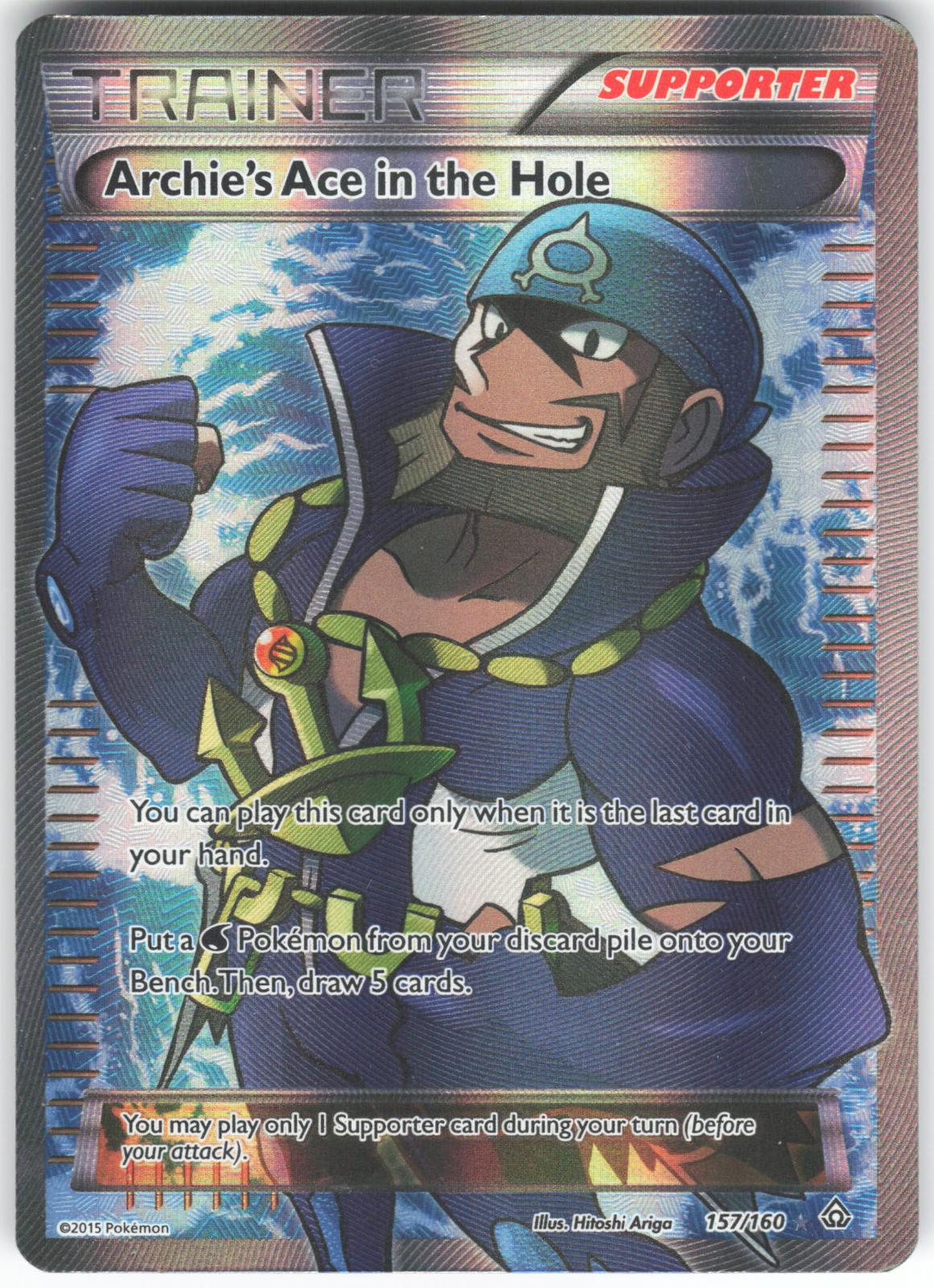 Archie's Ace in the Hole 157/160 Ultra Rare Primal Clash MP/HP