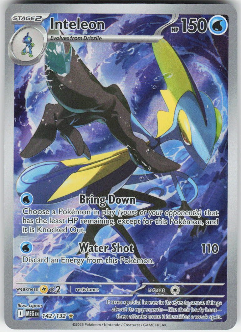 Inteleon - Illustration Rare ME01: Mega Evolution 142/132 NM