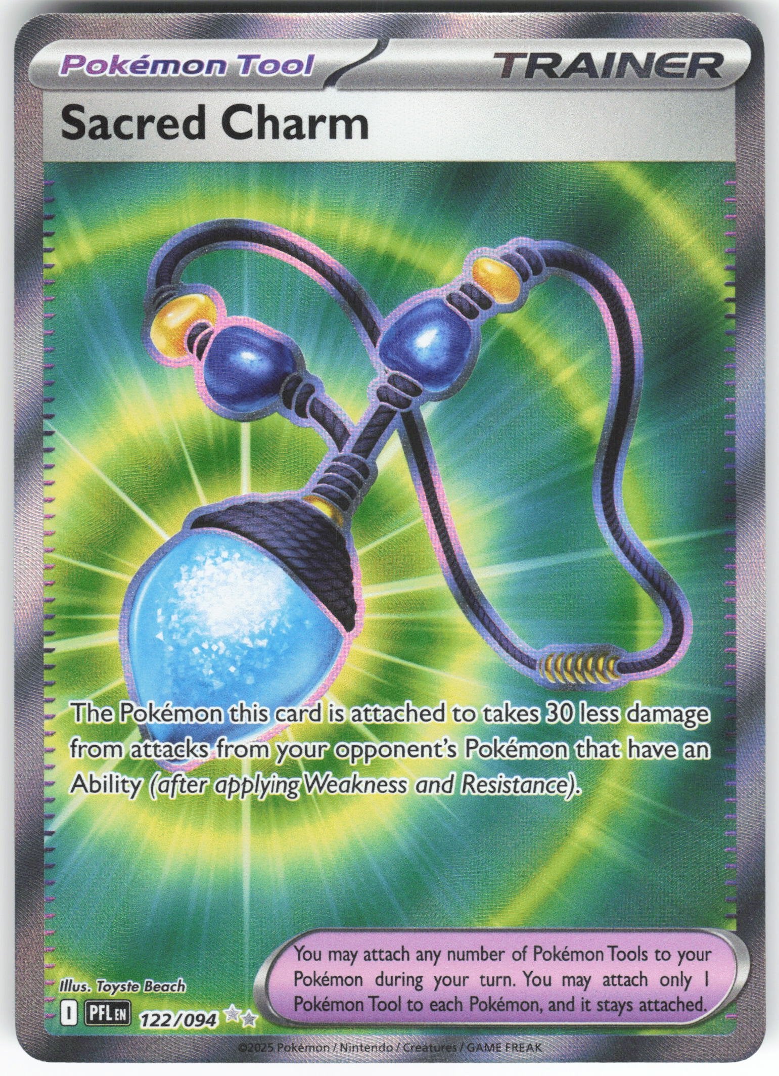 Sacred Charm - Ultra Rare ME02: Phantasmal Flames 122/094 NM