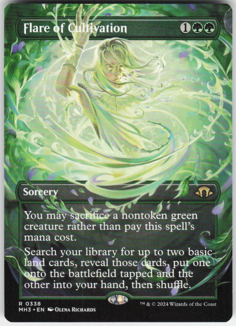 Flare of Cultivation (Borderless) R Modern Horizons 3 338 NM