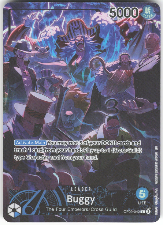 Buggy (English Version 2nd Anniversary Set) L One Piece Promotion Cards OP09-042 NM
