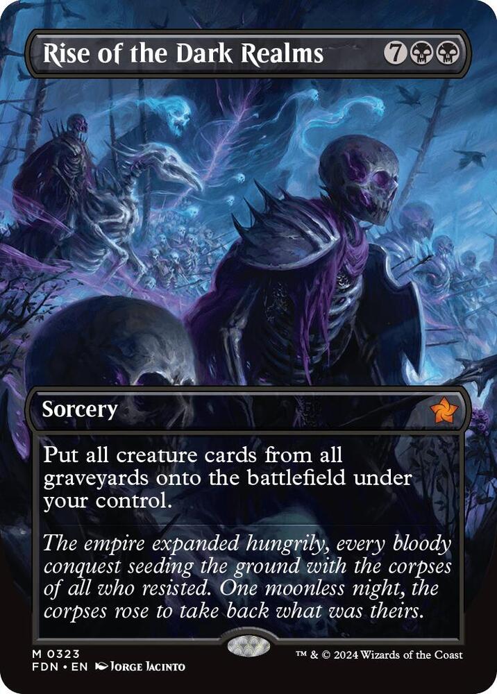 Rise of the Dark Realms (Borderless) 323 Mythic Foundations NM/M