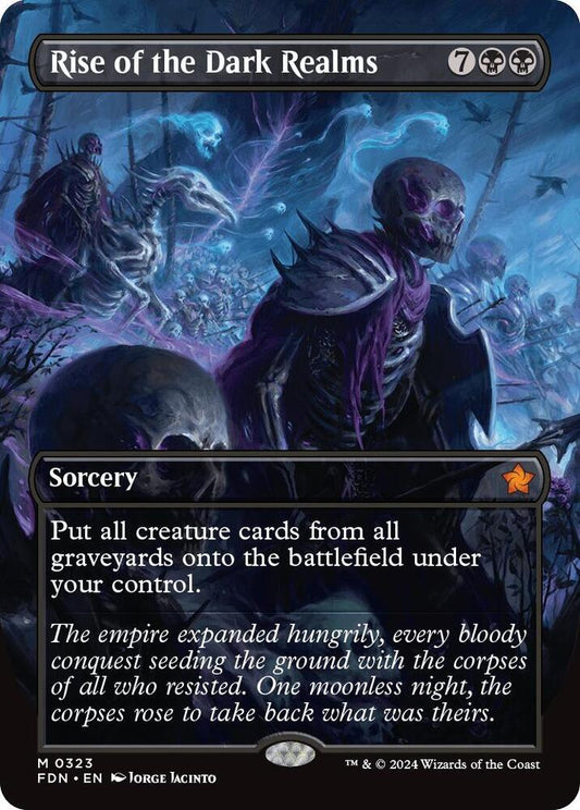 Rise of the Dark Realms (Borderless) 323 Mythic Foundations NM/M