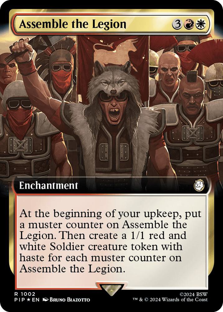 Assemble the Legion (Extended Art) (Surge Foil) 1002 Foil Universes Beyond: Fallout NM/M
