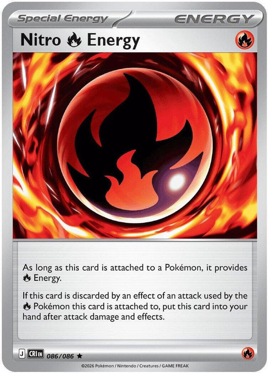 Nitro R Energy 086/086 Rare Reverse Holo Chaos Rising NM/M