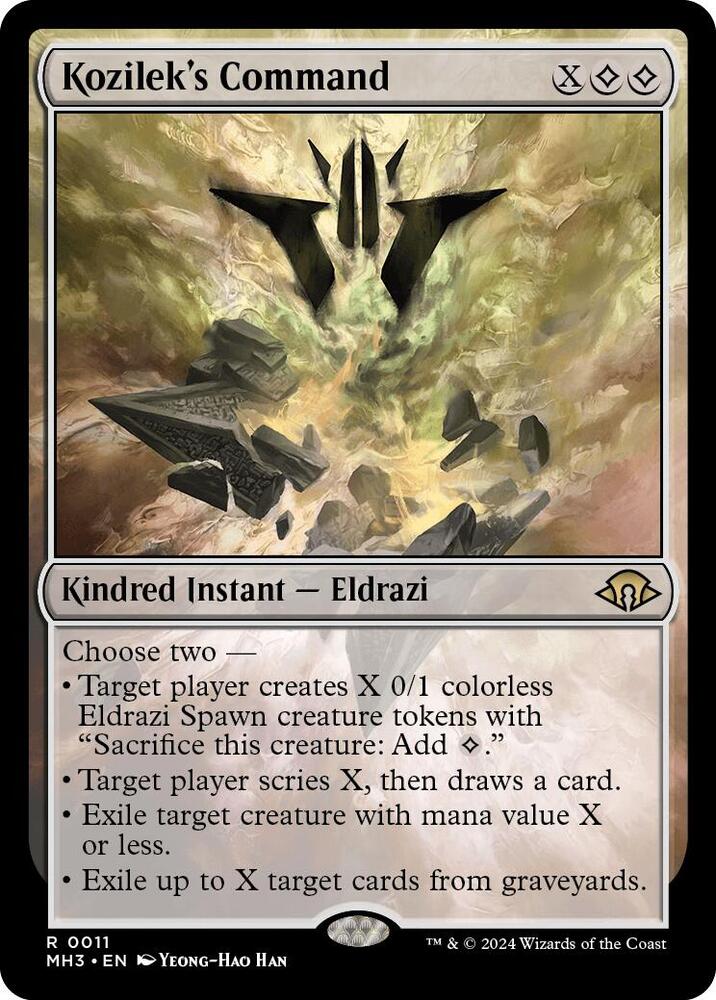 Kozilek's Command 11 Rare Modern Horizons 3 NM/M