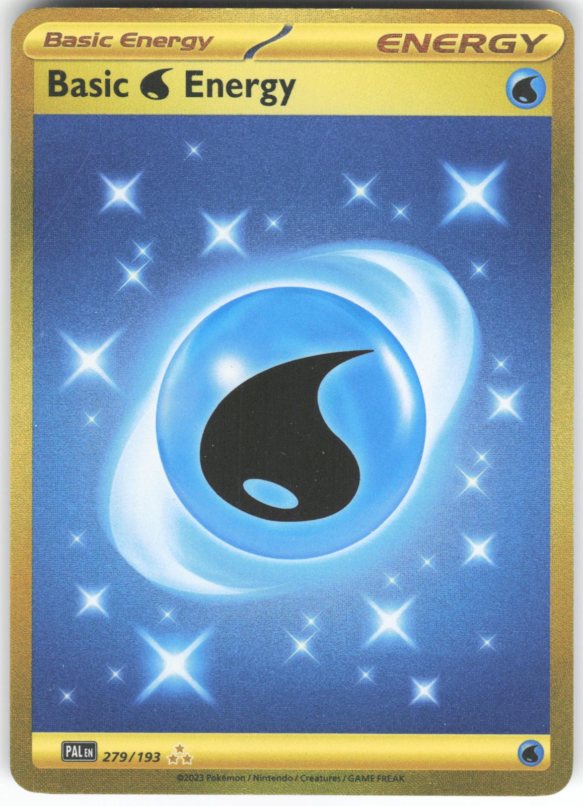 Basic Water Energy 279/193 Hyper Rare Paldea Evolved LP