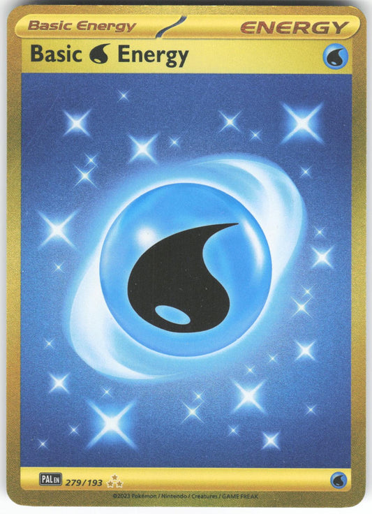 Basic Water Energy 279/193 Hyper Rare Paldea Evolved LP