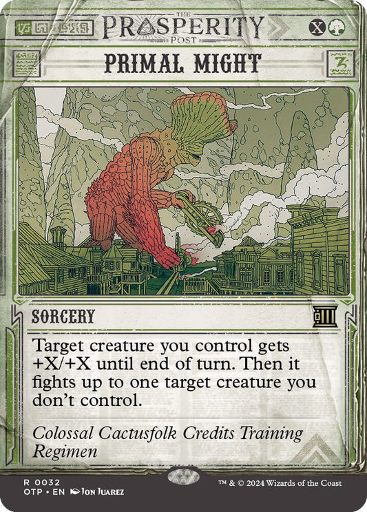 Primal Might 32 Rare Outlaws of Thunder Junction: Breaking News NM/M